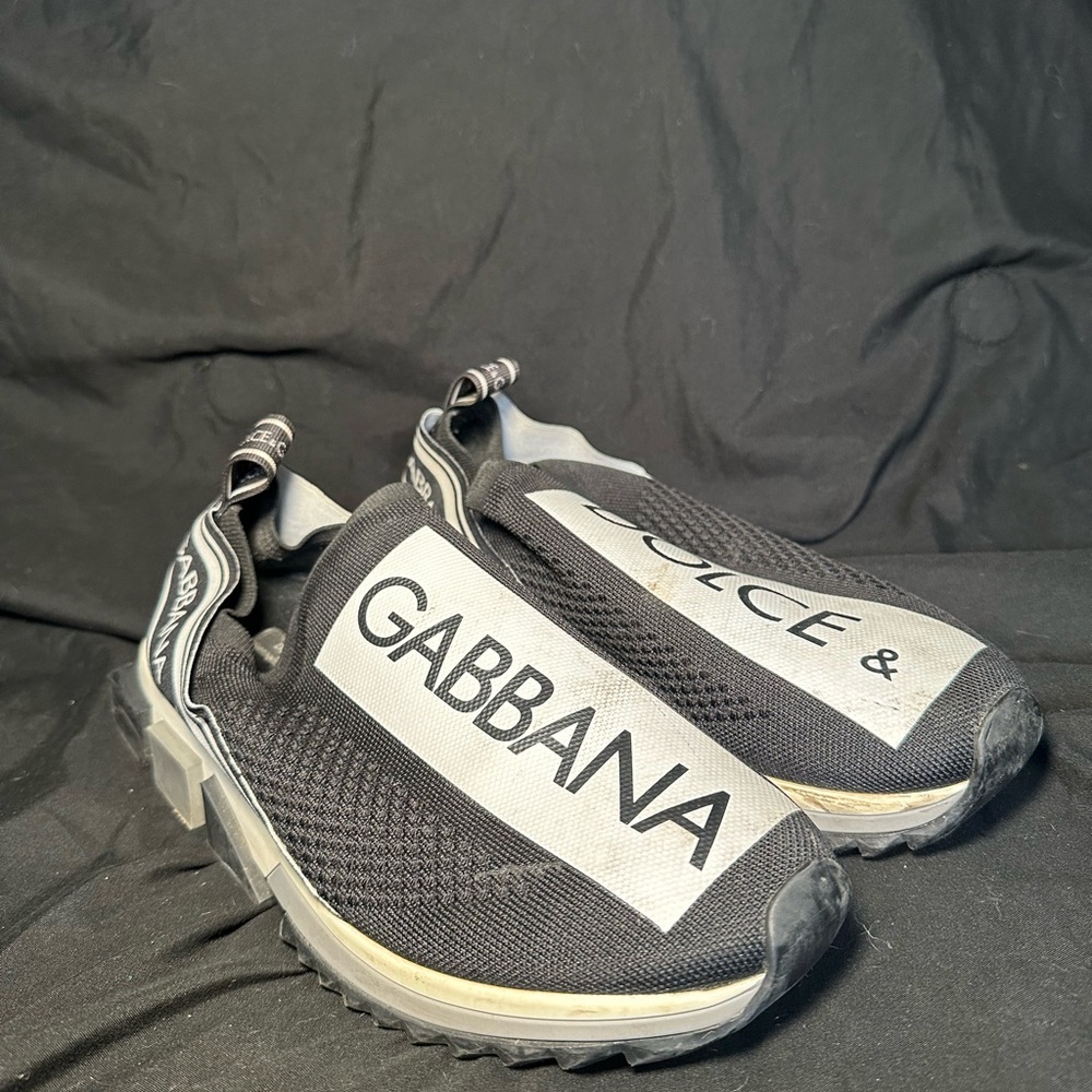 Dolce & Gabbana Black Slip-On Sneakers